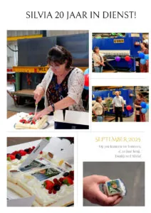 Silvia viert haar 20-jarig jubileum bij SCHENK