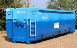 vloeistofdichte container voor veilige berging na accubrand