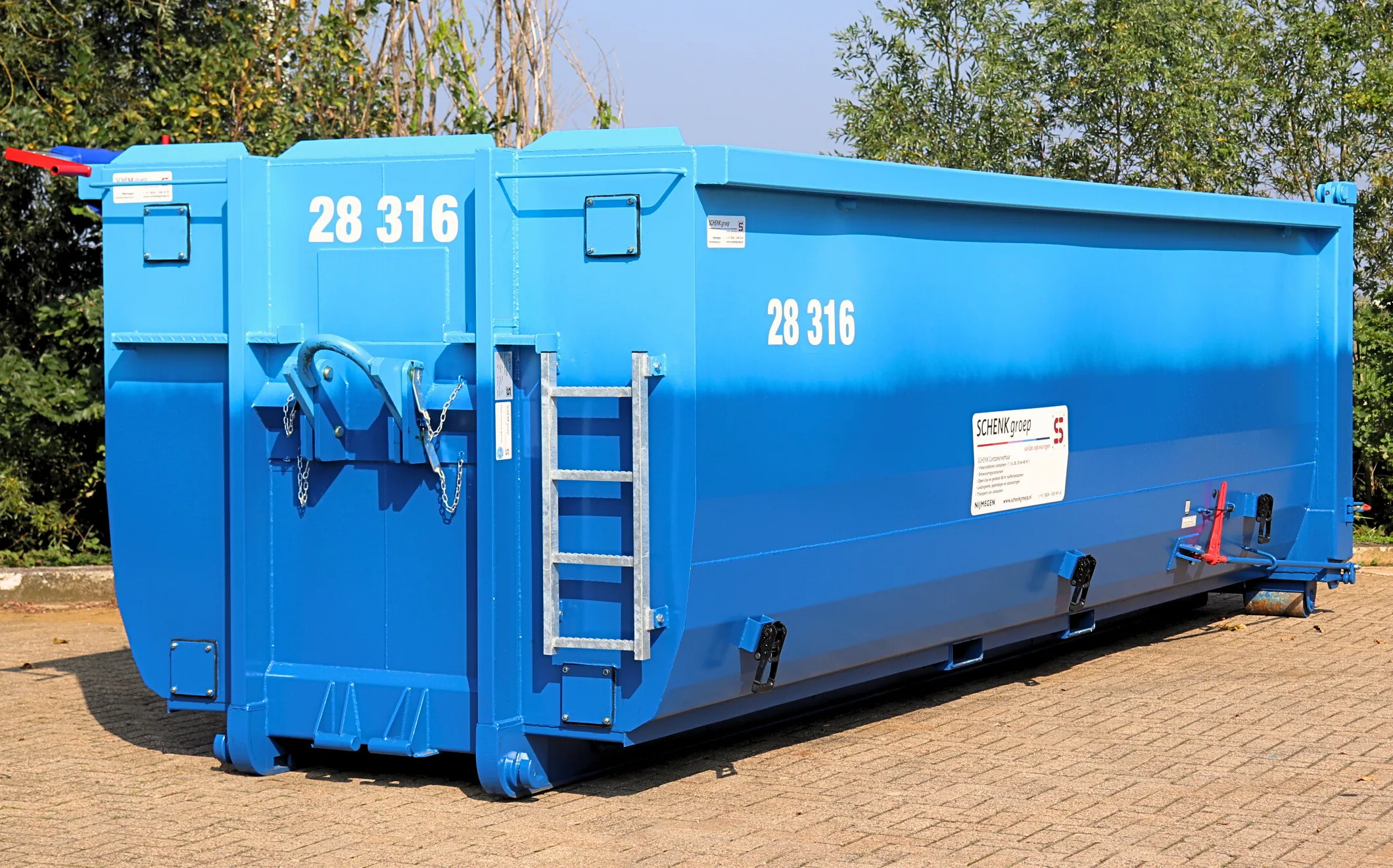 vloeistofdichte container voor veilige berging na accubrand